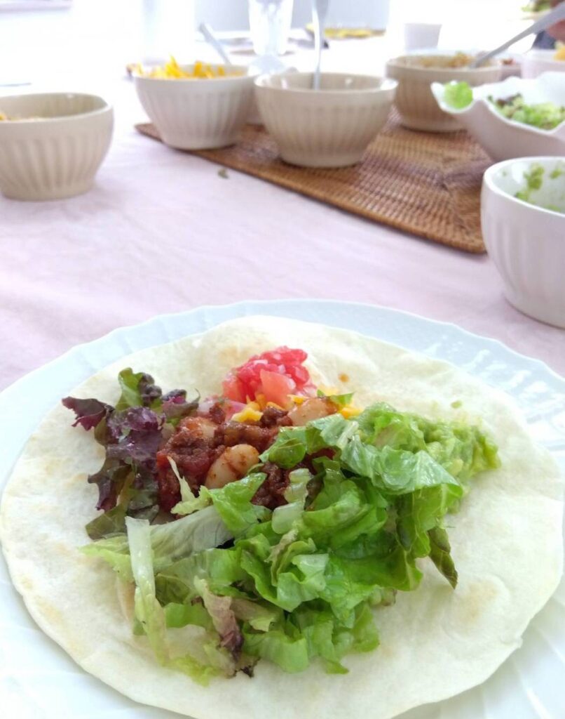 タコスのランチメニュー